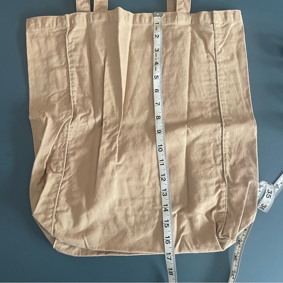 I am blessed tan tote bag front pocket 16 X 17 - Picture 6 of 6